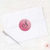 Sticker Rond Sceau personnalisable Monogramme S (Enveloppe)