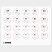 Sticker Rond Sceau Red Bar Mitzvah (Feuille)