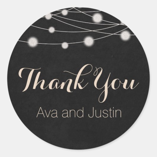 Sticker Rond Sceau Rustique de tableau de bord et de Merci à co (Devant)