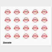Sticker Rond Sceau Starburst (Feuille)