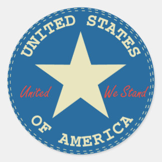Sticker Rond Sceau USA