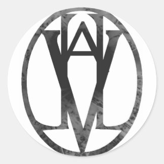 Sticker Rond Sceau Valhalla noir