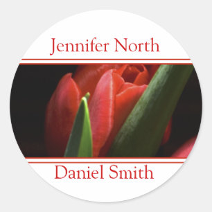 Sticker Rond Sceaux D'Enveloppe De Mariée Et De Pièce