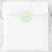 Sticker Rond Sceaux d'enveloppe vert clair moderne (Sac)