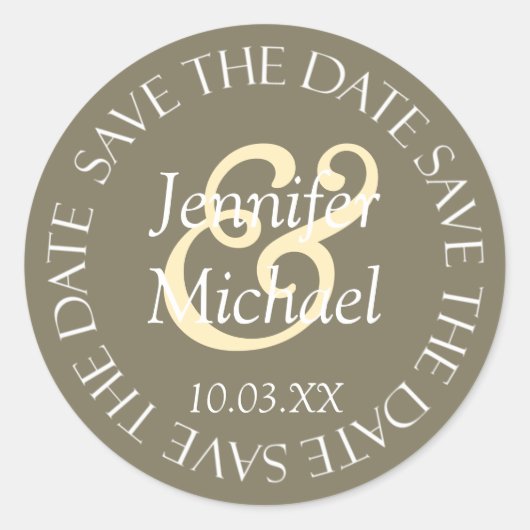 Sticker Rond Sceaux Monogramme (Devant)