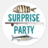 Sticker Rond Scellage d'enveloppe pour invitation à une soirée (Devant)