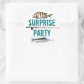 Sticker Rond Scellage d'enveloppe pour invitation à une soirée (Sac)