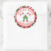 Sticker Rond Scellé avec douceur Sucre de canne Vacances Sticke (Sac)