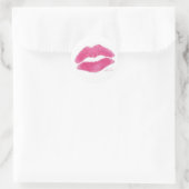 Sticker Rond Scellé avec un baiser (Sac)