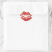 Sticker Rond "Scellé par un baiser" (Sac)