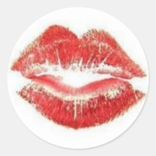 Sticker Rond "Scellé par un baiser"