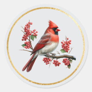 Sticker Rond Scellés de fermeture d'enveloppe cardinales