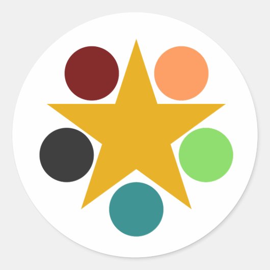 Sticker Rond scellés d'enveloppe (Devant)