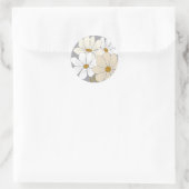 Sticker Rond Scellés d'invitation Simple Daisy (Sac)