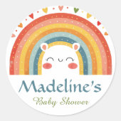 Sticker Rond Scellés Personnalisés pour Invitation à une Baby S (Devant)