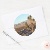 Sticker Rond Scène du désert de Mojave 01 (Enveloppe)