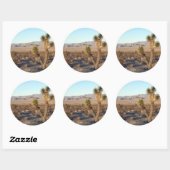 Sticker Rond Scène du désert de Mojave 01 (Feuille)