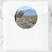 Sticker Rond Scène du désert de Mojave 03 (Sac)