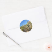 Sticker Rond Scène du désert de Sonoran 03 (Enveloppe)