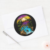 Sticker Rond Scène extérieure (Enveloppe)
