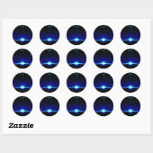 Sticker Rond Scène solaire (Feuille)