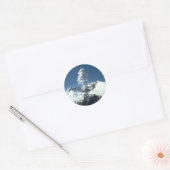 Sticker Rond Scène volcanique (Enveloppe)