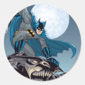 Sticker Rond Scènes Batman - Gargoyle (Devant)