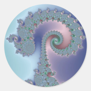 Sticker Rond Scepteur - Fractal