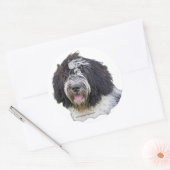 Sticker Rond schapendoes (Enveloppe)
