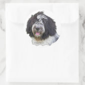 Sticker Rond schapendoes (Sac)