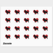 Sticker Rond Schipperke (Feuille)