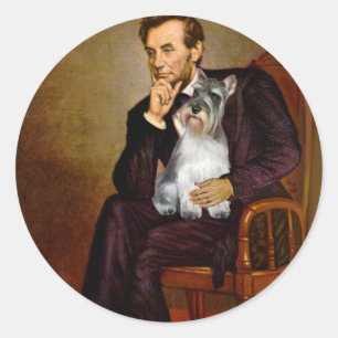 Sticker Rond Schnauzer 11N - Lincoln