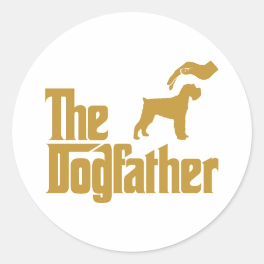 Sticker Rond Schnauzer miniature (Devant)