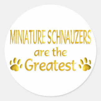 Sticker Rond Schnauzer miniature