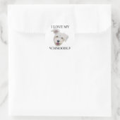 Sticker Rond SCHNOODLE Love ! (Sac)