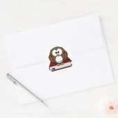 Sticker Rond Scholary Owl (Enveloppe)