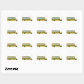 Sticker Rond School Bus (Feuille)