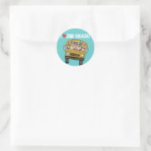 Sticker Rond School Bus Love 2nd Grade (Sac)