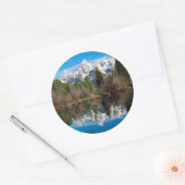 Sticker Rond Schwabacher's Landing, Grand Teton (Enveloppe)