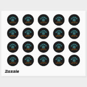 Sticker Rond Science (Feuille)