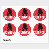 STICKER ROND SCIENCE ! (Feuille)