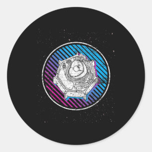 Sticker Rond science cellulaire biologie de laboratoire