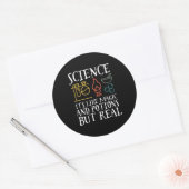 Sticker Rond Science comme la magie et la potion Geek scientifi (Enveloppe)