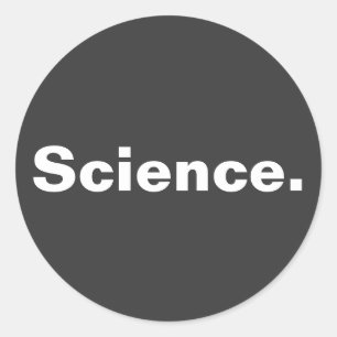 Sticker Rond Science - conception minimaliste d'un mot