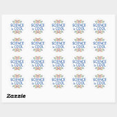 Sticker Rond Science cool (Feuille)