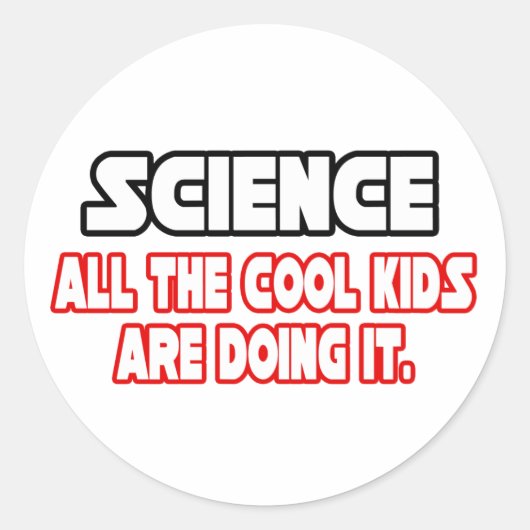Sticker Rond Science...Enfants Cool (Devant)