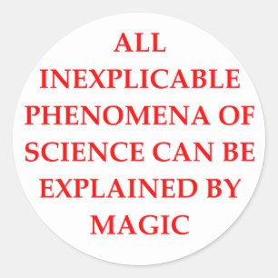 Sticker Rond SCIENCE et magie