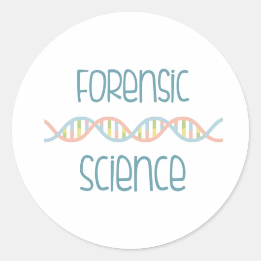 Sticker Rond Science judiciaire (Devant)