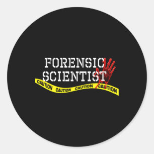Sticker Rond Scientifique médico-légal