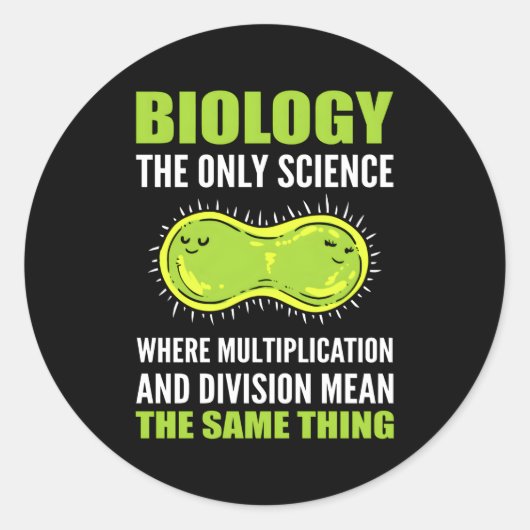 Sticker Rond Scientifique scientifique en biologie scientifique (Devant)